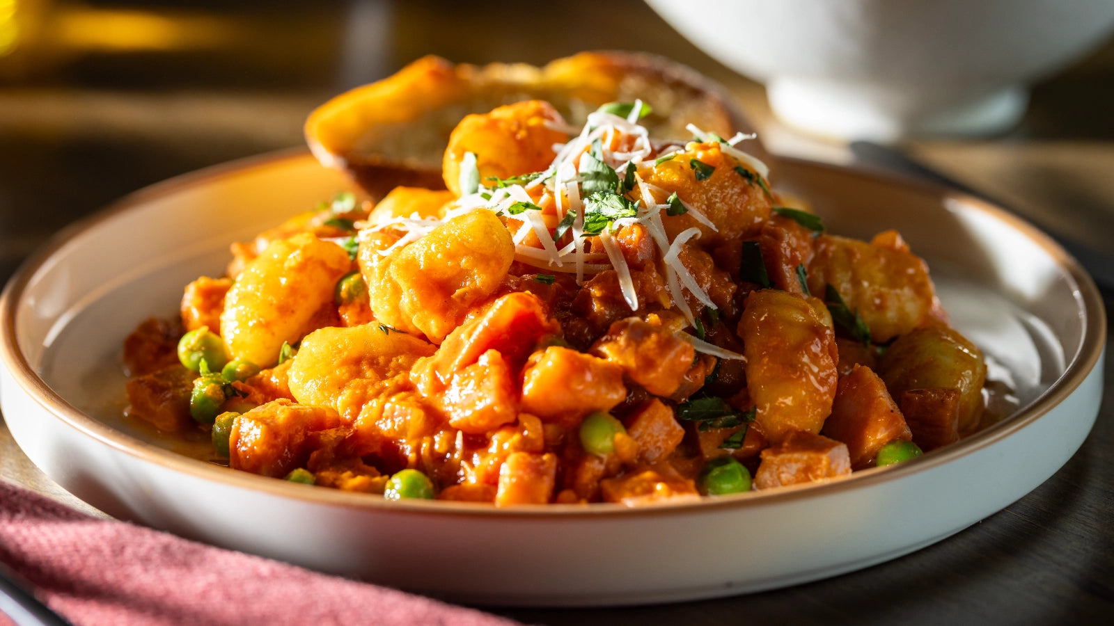 Gnocchi with Ham, Peas, and Rao’s Creamy Marinara with Mascarpone – Rao's Specialty Foods