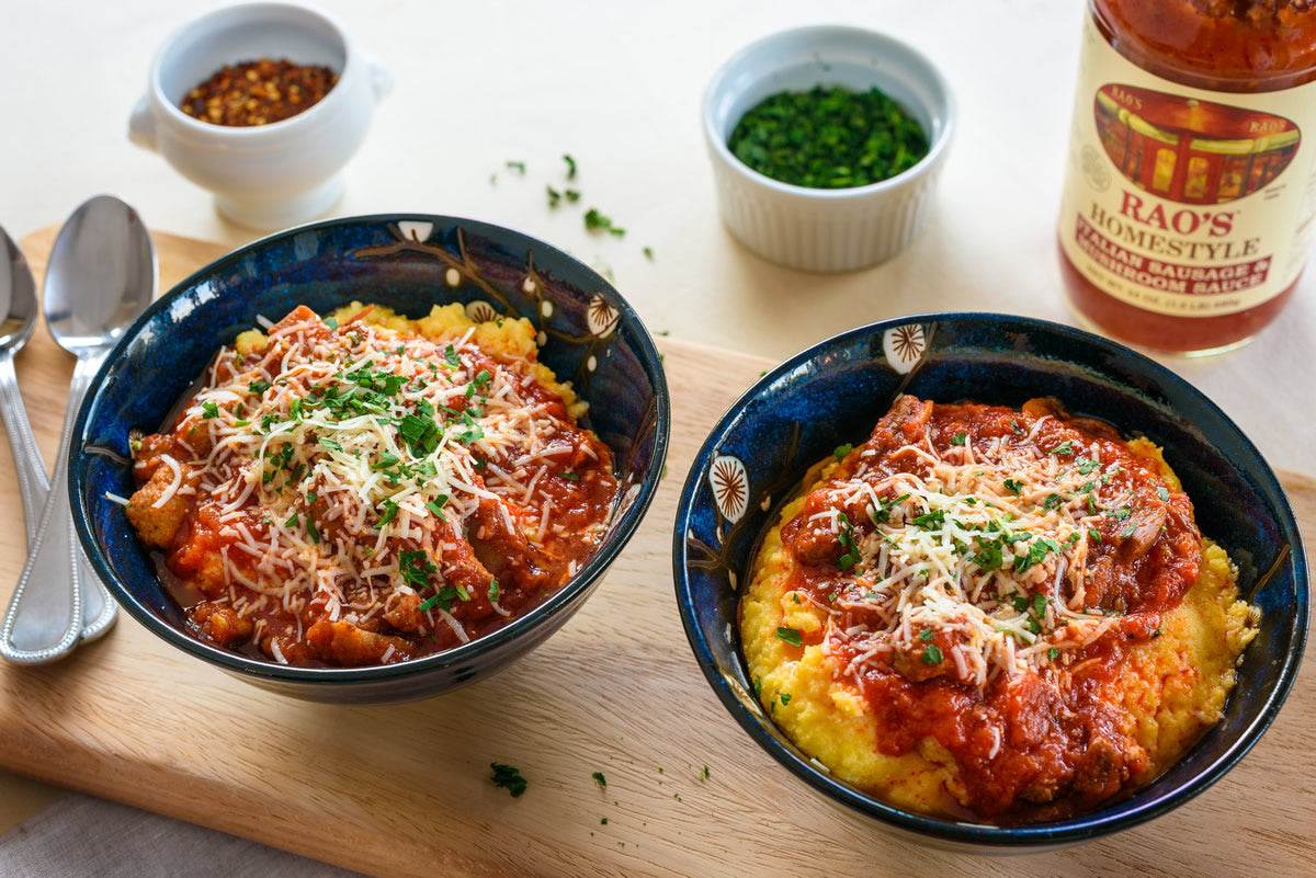 Polenta with Sausage & Mushrooms Recipe – Rao's Specialty Foods