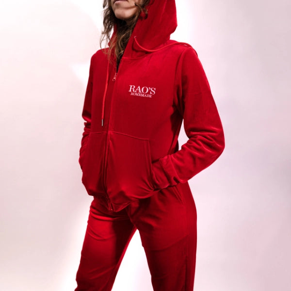 Rao’s Homemade Red Velour Loungewear