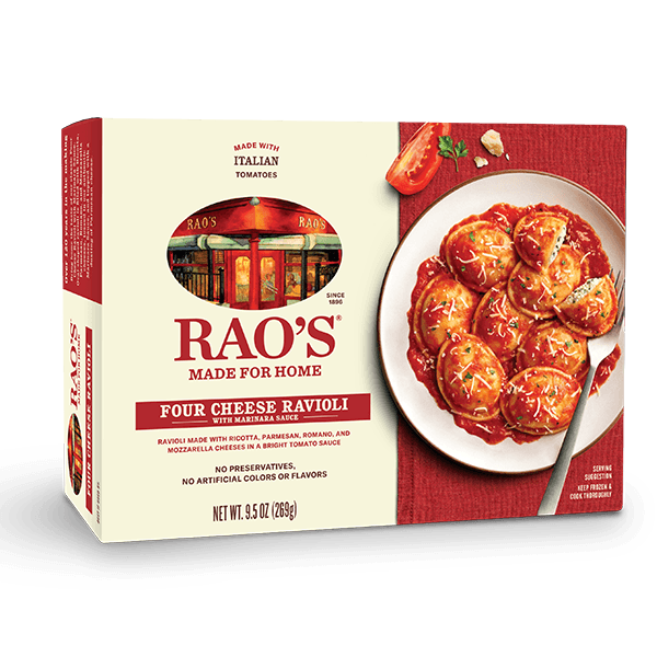 Four Cheese Ravioli with Marinara Sauce Rao s Specialty Foods