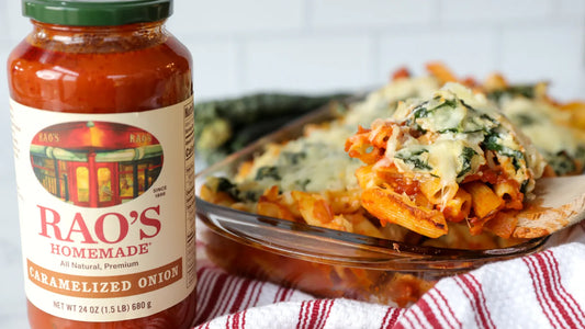 Rao’s Homemade X Kristin Cavallari’s Baked Penne with Kale and Caramelized Onion Sauce - Rao's Specialty Foods