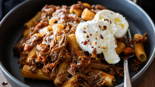 Braised Short Rib Ragu with White Truffle Sauce