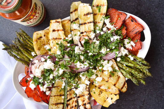 Serena Wolf’s Grilled Vegetables with Tomato Basil Sauce, Feta and Herbs Recipe - Rao's Specialty Foods