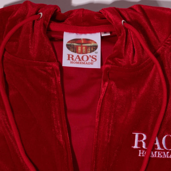Rao’s Homemade Red Velour Loungewear