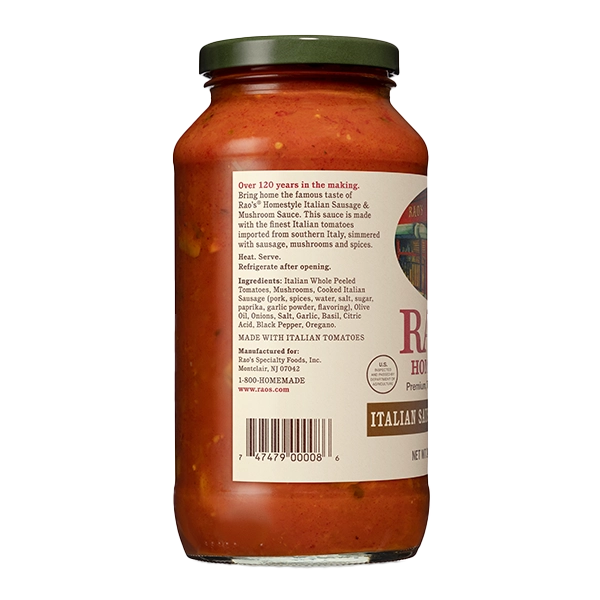 Italian Sausage and Mushroom Sauce